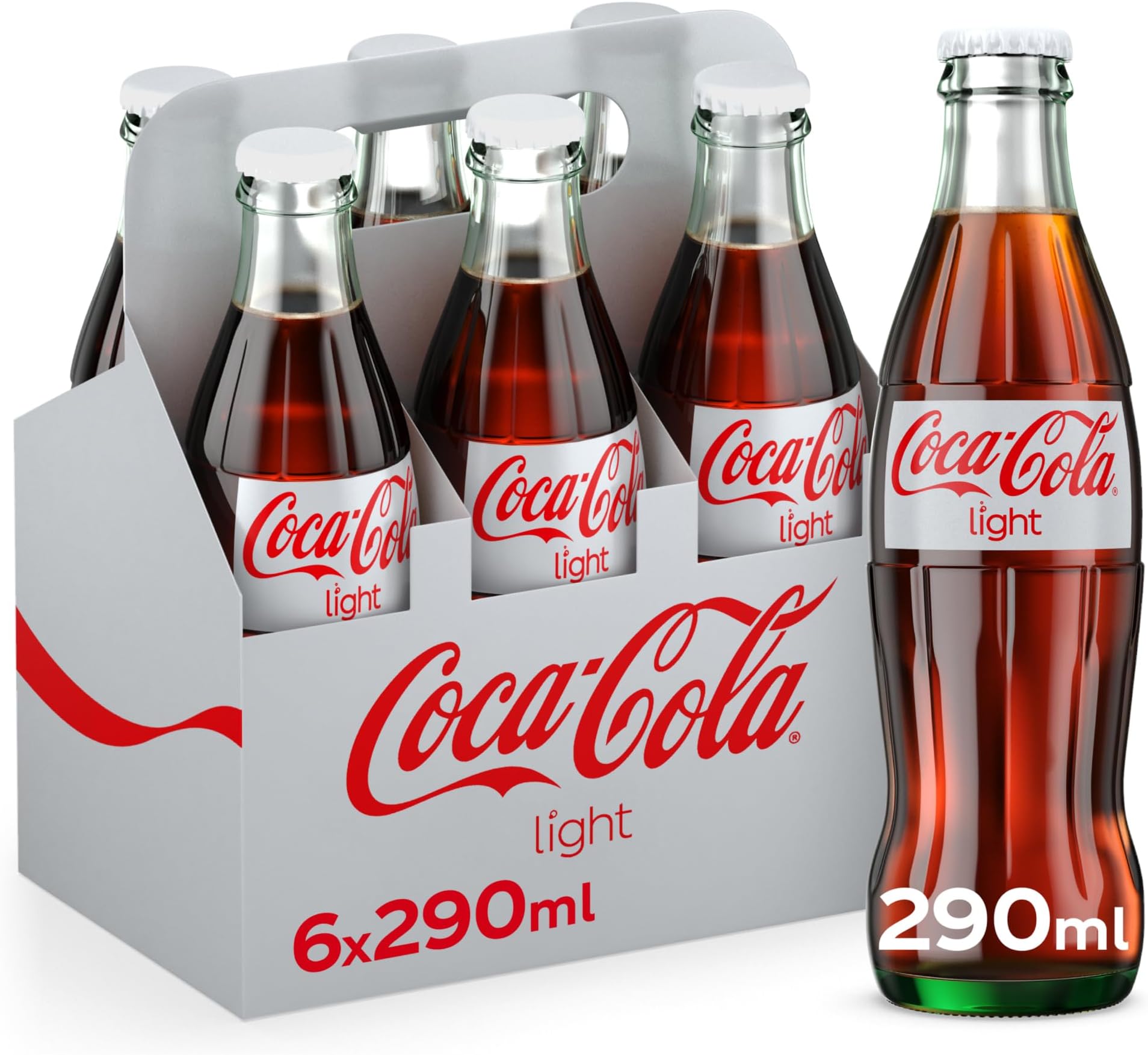Light, Carbonated Soft Drink, Glass Bottler 290ml, Pack of 6