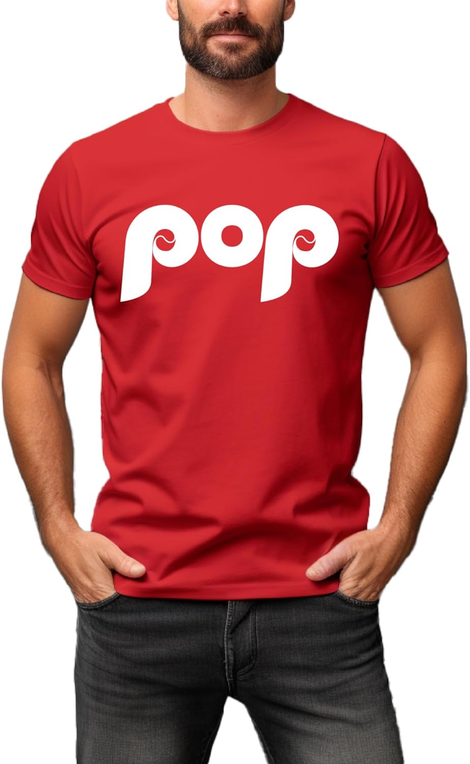 Pop Dad Baseball T-Shirt | Men’s Retro Spring Training Tee for Grandpa or Husband | Fun Christmas Shirt