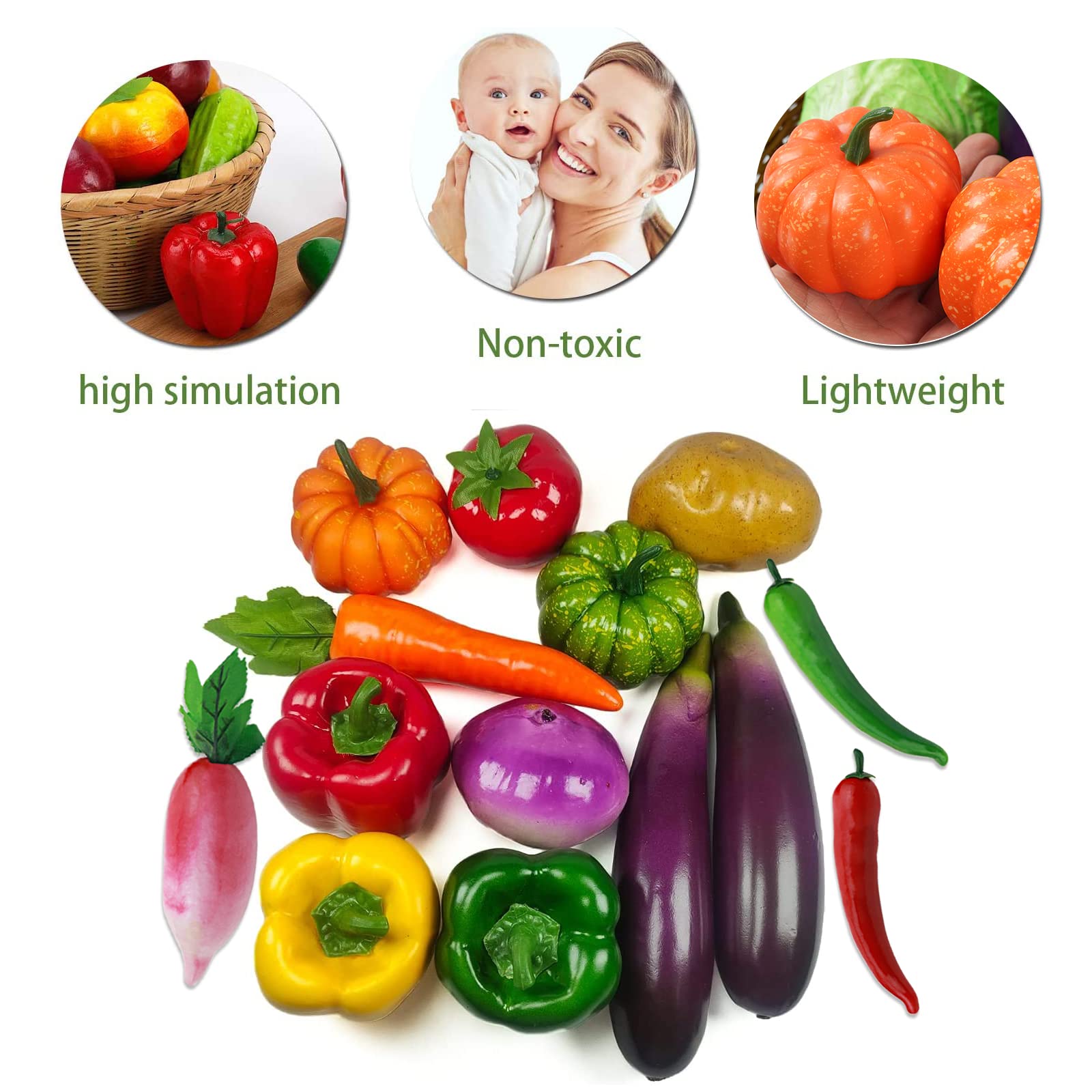 Verdure Artificiali In Schiuma - Set Di 10 Per Decorazione E Fotografia - Foto 9