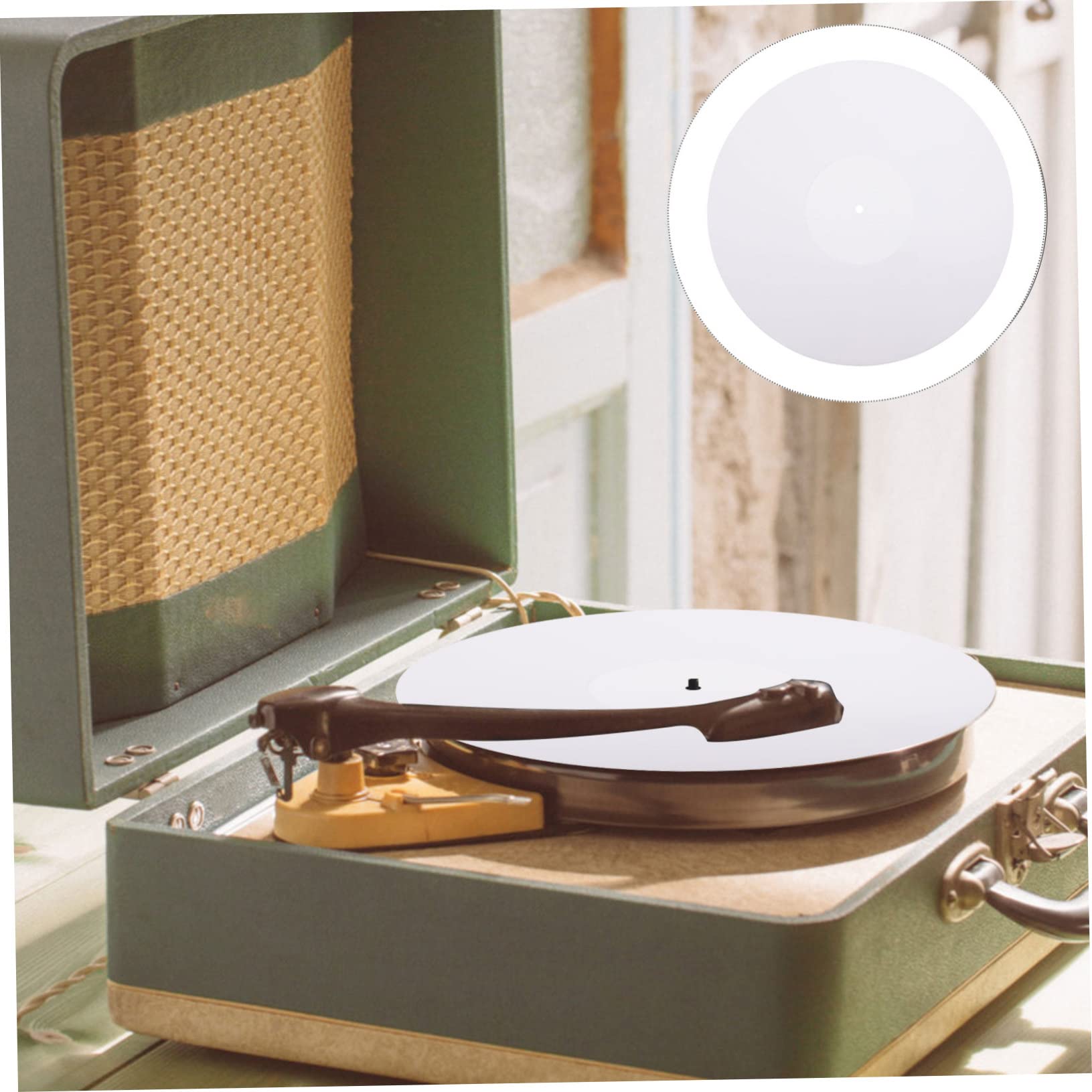 Mipcase 1pezzi Tappetino per Giradischi in Acrilico la Registrazione e Riduce le Vibrazioni per Dischi Audio Domestici per Dischi in Vinile Pratico