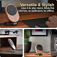 Vista 7 de ARK Uno - Solid Wood MagSafe Stand Magnetic Wireless Charging Station w/Adapter & USB to USB C15W Wireless Charger. for iPhone 12-17 & Some Samsung.