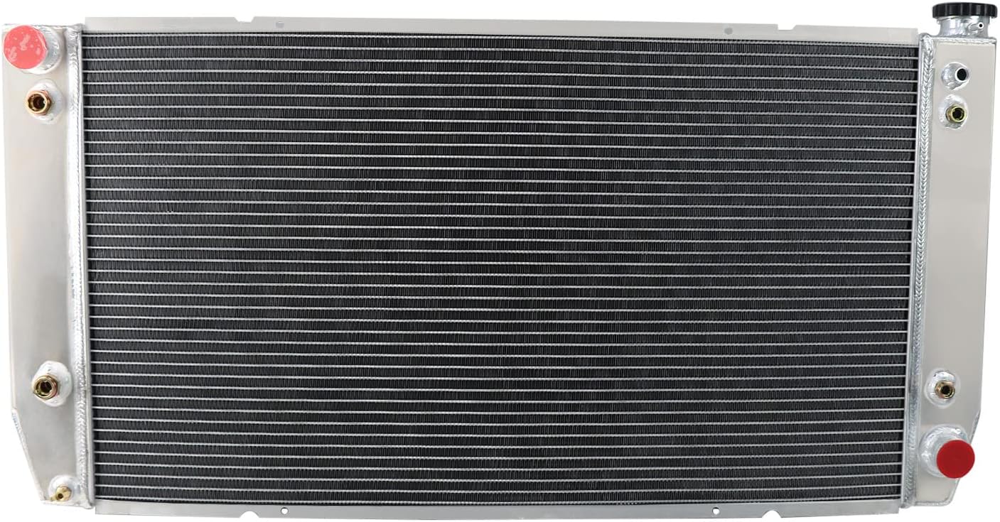 3 Row Aluminum Radiator Compatible with 1991-2000 Chevrolet/GMC C2500 7.4L 1988-2000 chevy/GMC C3500 7.4L for 1988-2000 Chevrolet/GMC K3500