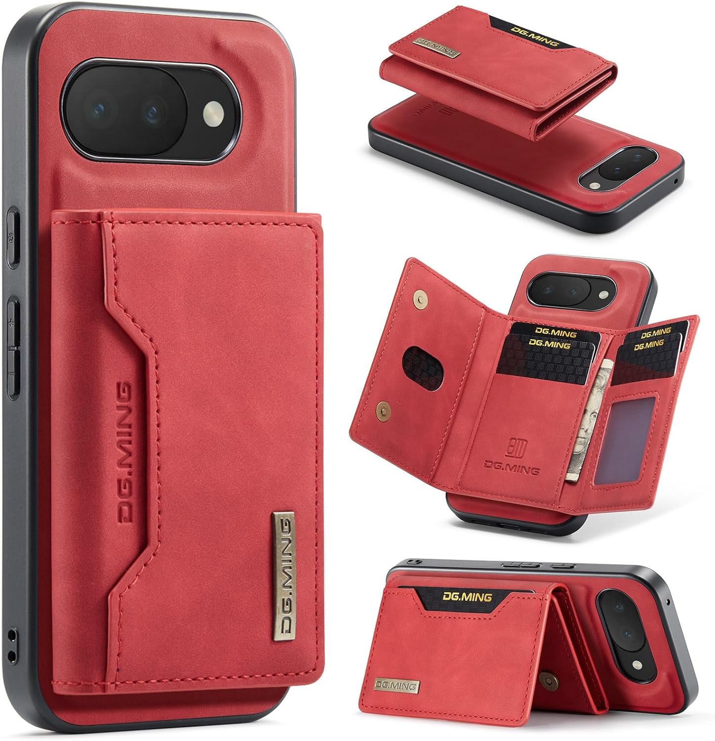 for Google Pixel 10A Wallet Case, 2 in 1 Detachable Leather Wallet Case for Google Pixel 10A,Magnetic Wallet Protective Case with Stand + Card Holder,Coffee
