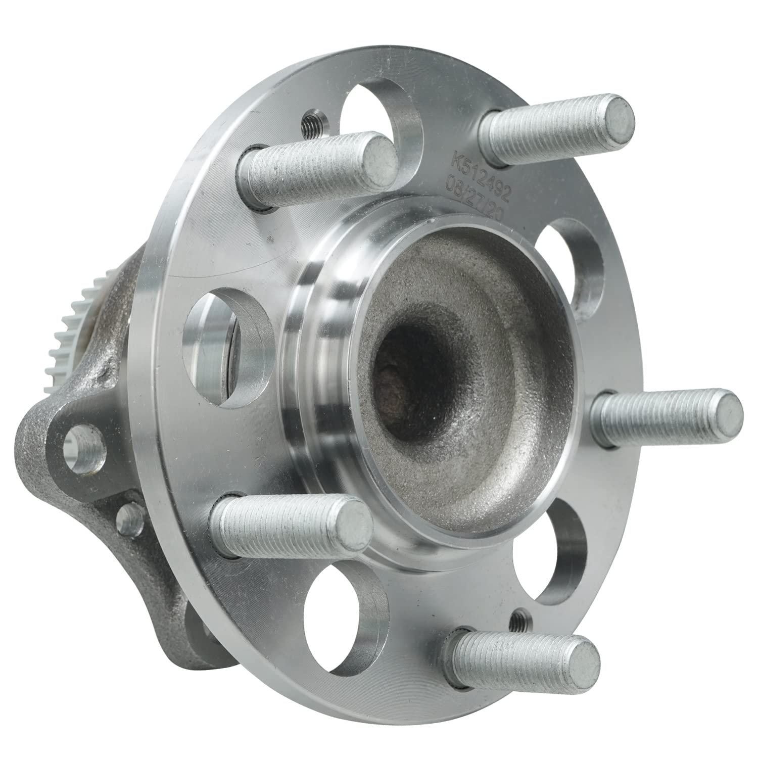 Detroit Axle - Pair Rear Wheel Bearing and Hub Assembly for 11-16 Hyundai Elantra, 13-17 Elantra GT, 13-14 Elantra Coupe, 12-17 Veloster, 14-18 Kia Forte Forte5, 14-16 Forte Koup 5 Lugs w/ABS 512492