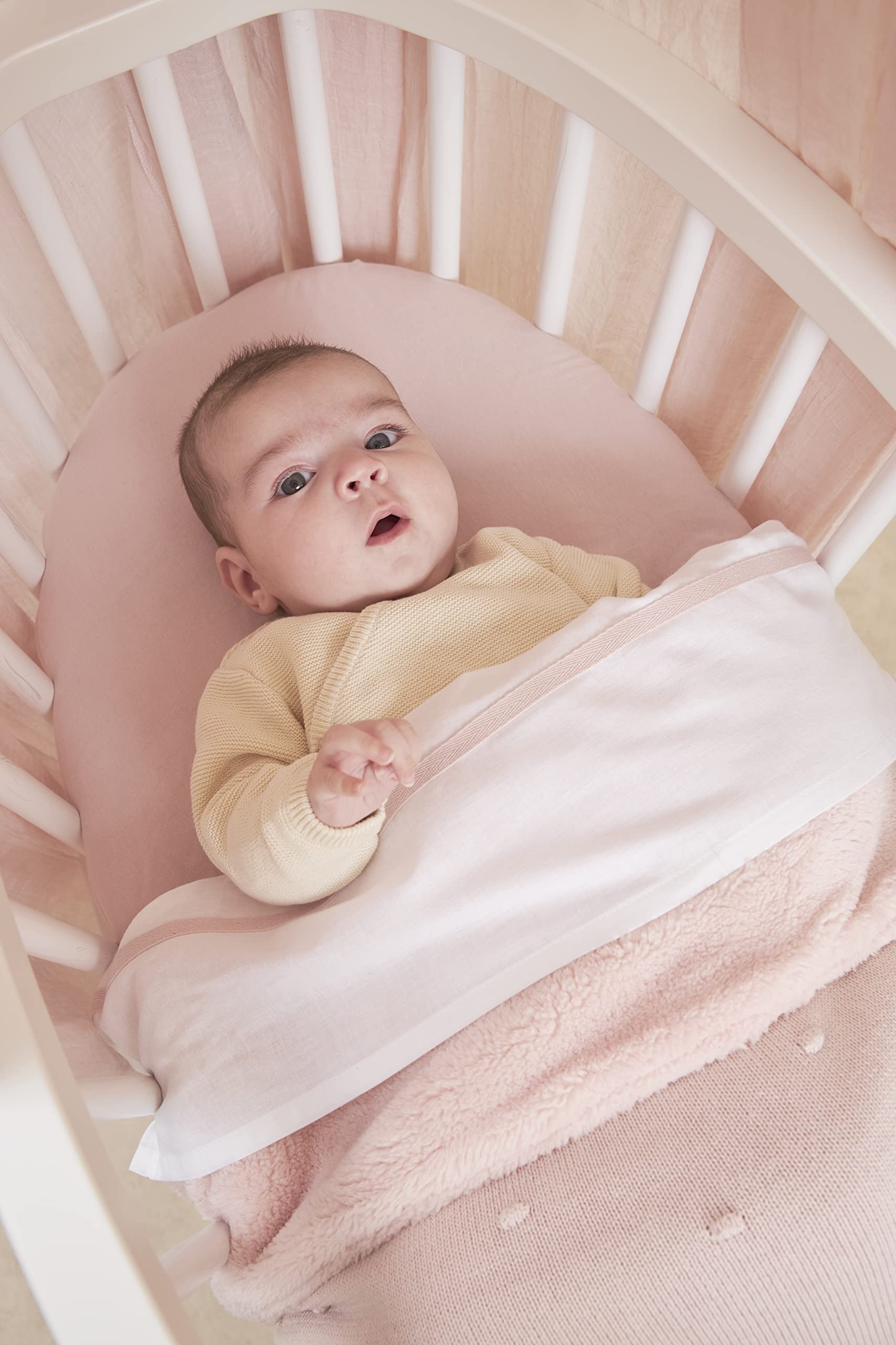 Hoeslaken Kinderwagen Baby Hoeslakenset Set van 3: 50x83 cm - 2x lakenset 1x waterdichte matrasbeschermer - Babybed Accessoires voor Kinderbedje Aanschuifbed Wiegje 50 x 83
