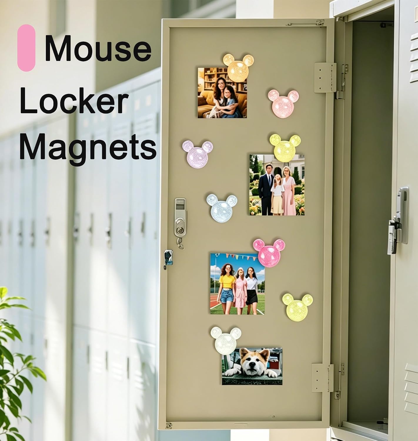 Tandarui Mouse Decorative Magnets for Fridge,Cute Lockr Magnets