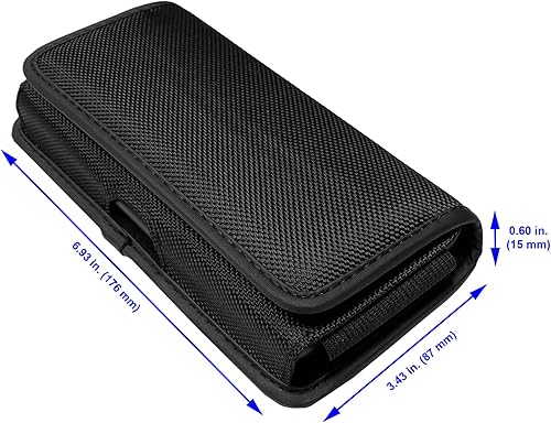 Miniatura 10 de CELZEN Funda de nailon para teléfono celular Cricket Vision Plus, Icon 2, Influence, Google Pixel 5a, 6, 6a, LG Harmony 4 G7 G8 K40 K22 - Funda