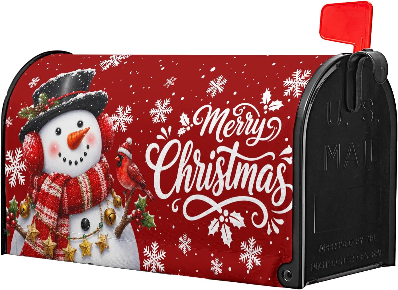 Harooni Christmas Snowman Mailbox Covers Magnetic Standard Size 18" X 21" image 4