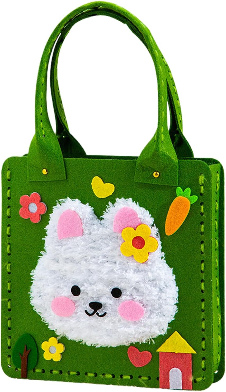 Lovely Tote - Handmade Shopping | Non Woven Tote Bag, Craft Kit For Storage Sewing Nursery School Summer Classroom Preschool