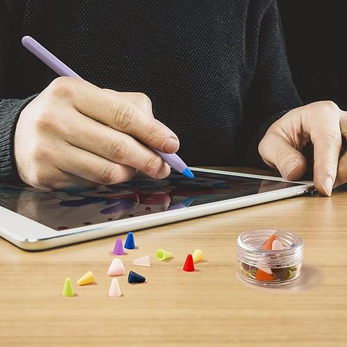 Miniatura 6 de LINGXIU Paquete de 6 fundas de silicona compatibles con Apple Pencil de 2 generación, accesorios para fundas de piel, 48 fundas para plumillas, 16