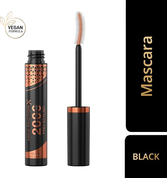 Max Factor 2000 Calorie Pro Stylist Mascara, Black, 9ml