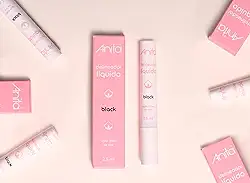 Delineador Líquido Preto Anita - Longa Duração, Secagem Rápida e Traço Intenso Para Olhos Gatinho - Maquiagem Cosméticos 2,5ml