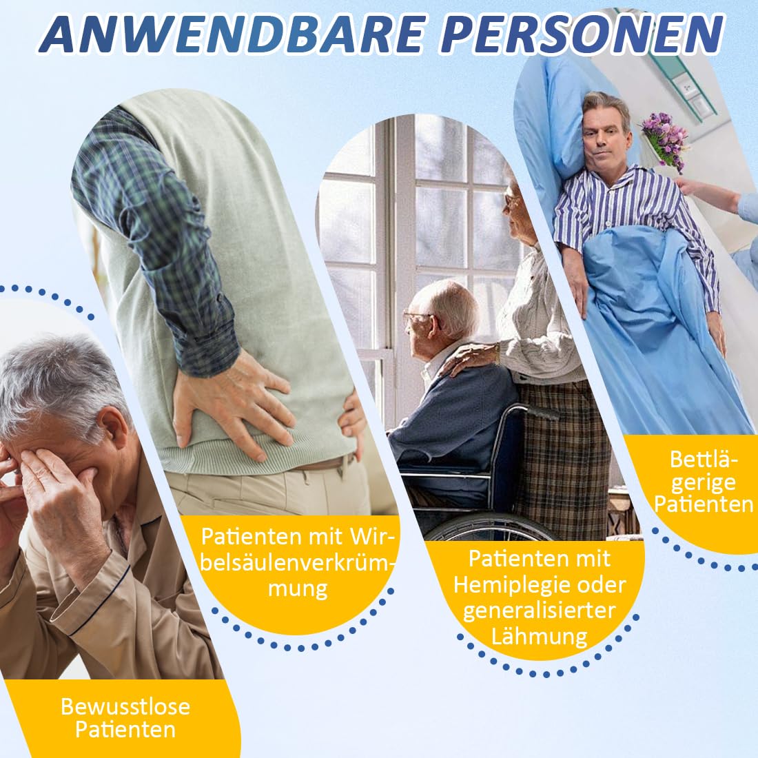EZ Assistive Cinghia di posizionamento Hoyer per il movimento e il posizionamento del paziente, cintura di sollevamento per il trasferimento di pazienti