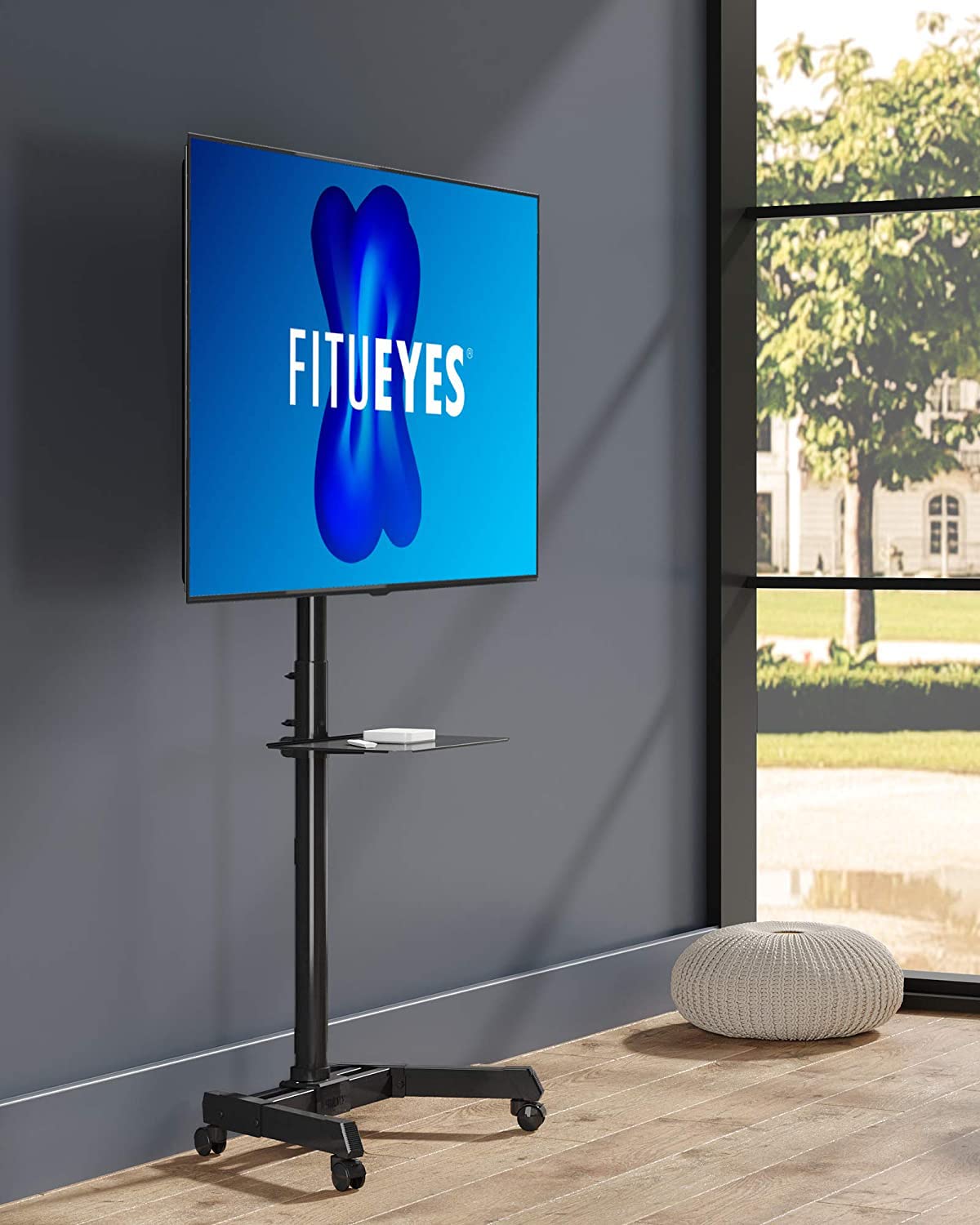 FITUEYES Universal Mobile TV Stand on Wheels for 32 to 60 Inch Portable