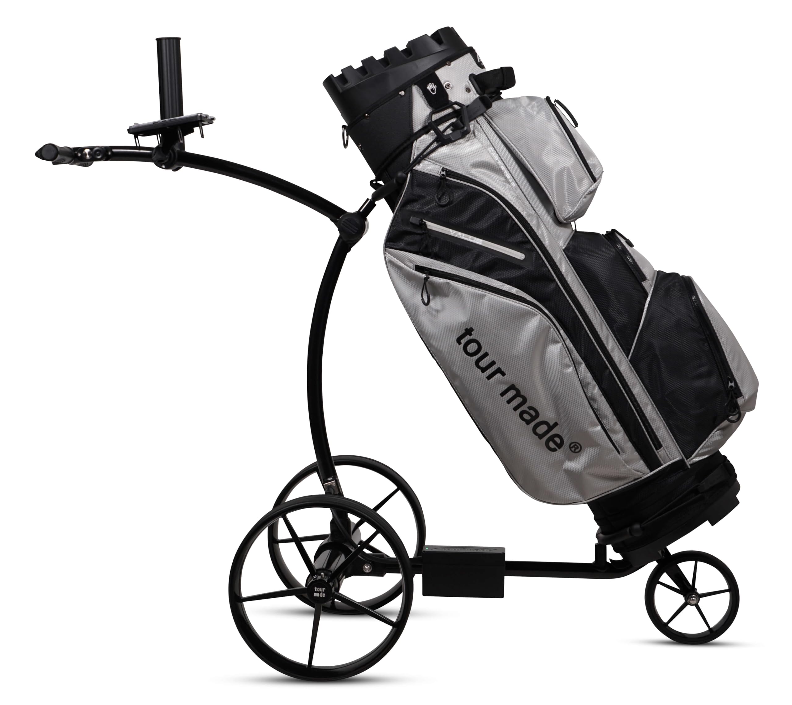 tour made RT-630 / RT-630S Carro de golf eléctrico, motor dual, marcha atrás, freno de descenso de montaña, batería de litio para 27-36 agujeros, muchos accesorios, calidad de marca alemana