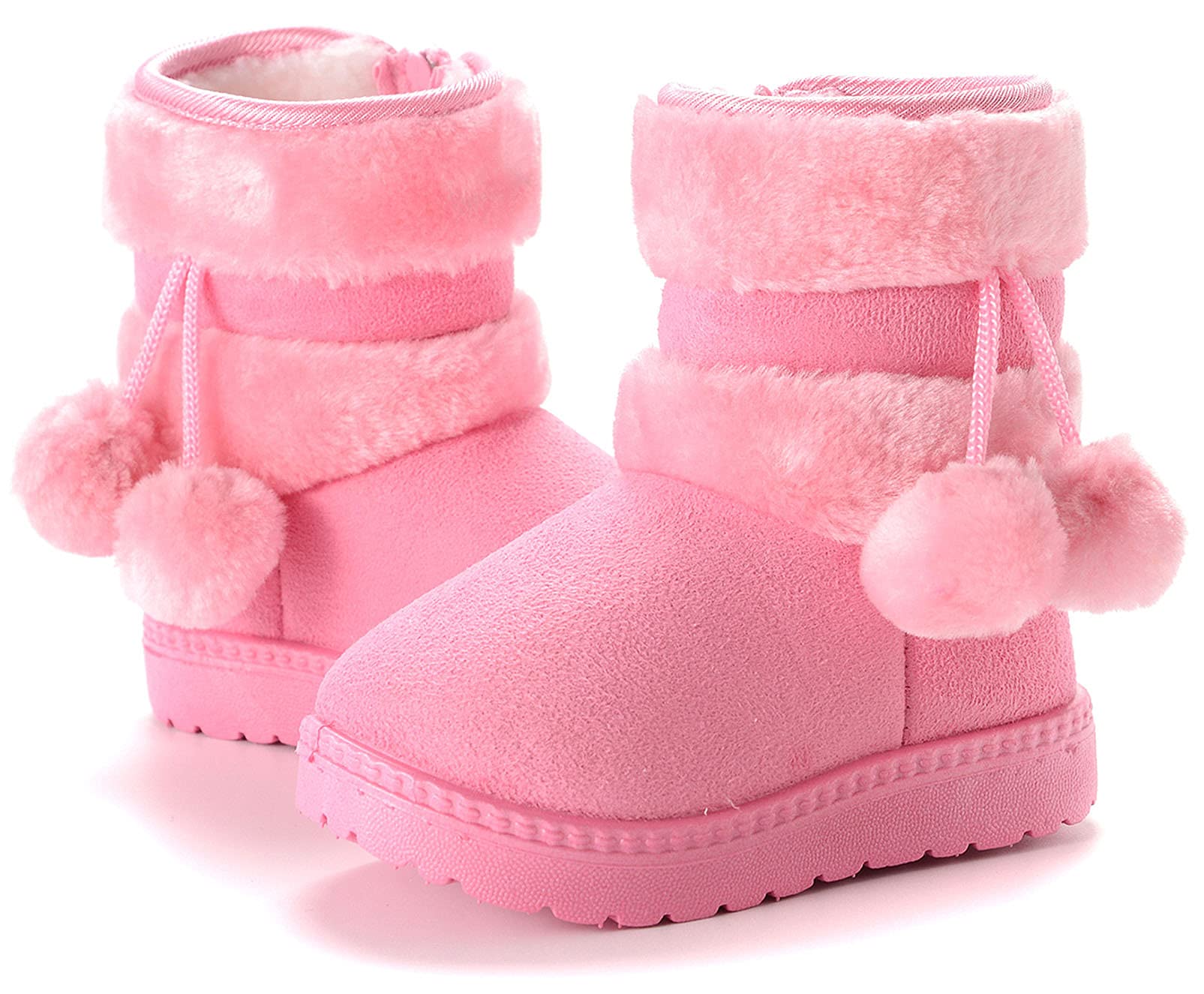 Bambine e Ragazze Stivali da Neve Calda Stivaletti Rosa 26 EU