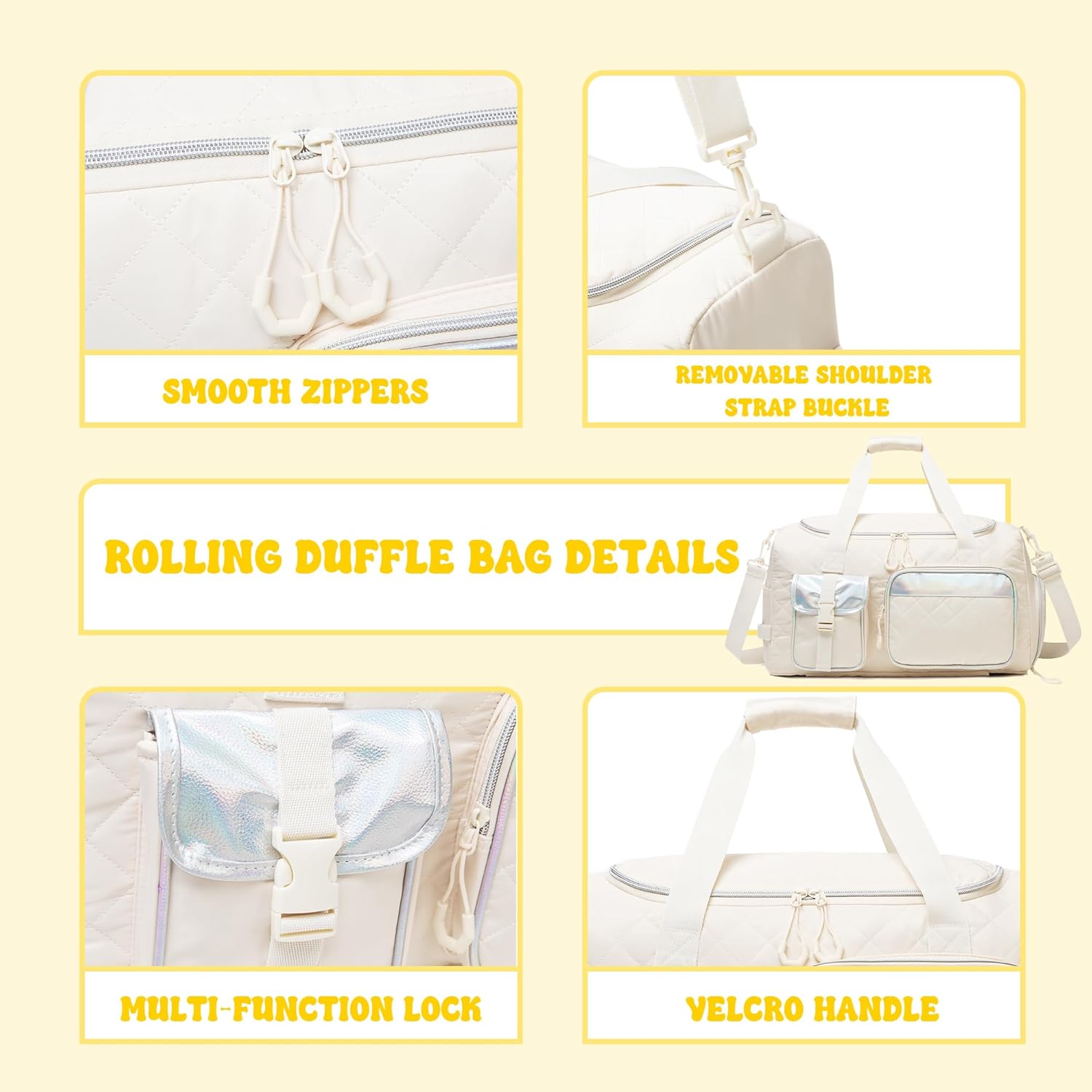 Duffle Bag for Travel Weekender Bags for Women Dance Gym Sports Bag with Shoe Compartment Bags for women Carry On Luggage for Airplanes