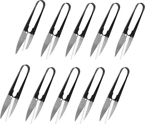 DAESUNG - Juego de 10 tijeras de hilo para coser, tijeras de ganchillo para costura, tijeras de ganchillo, ideales para costura, bordado, tejido,