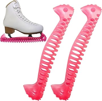1 Pair Ice Skate Guards, Ice Skate Protectors for Figure Skating, IceSkateBlade Covers, Soft Elastic Portable Lightweight Figure SkatingBlade Protectors, for Youth Adult Winter Training
