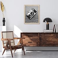 Vista 6 de Americanflat - Marco para cuadro de 16x20 con plexiglás pulido - Marcos anchos para cuadros fabricados en madera de ingeniería para exhibición