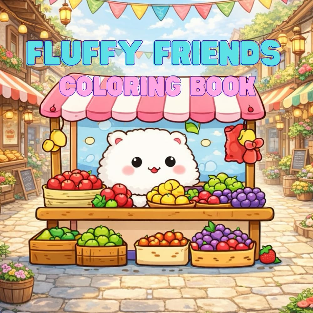 FLUFFY FRIENDS COLORING BOOK