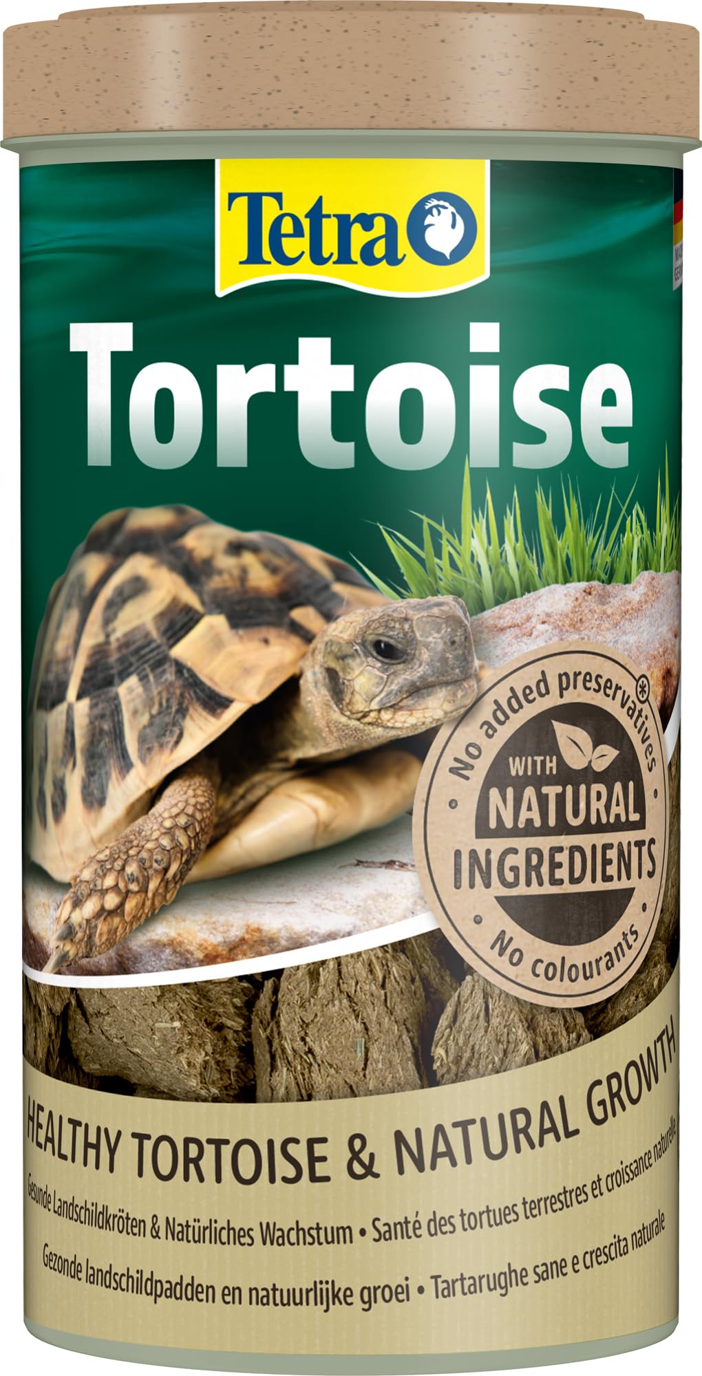Tetra Tortoise Complete Food for All Tortoises for Natural Growth and Long-Term Health Ideal for Both Young and Fully-Grown Green Iguanas 100 Gram Pack, Pellet, Turtle