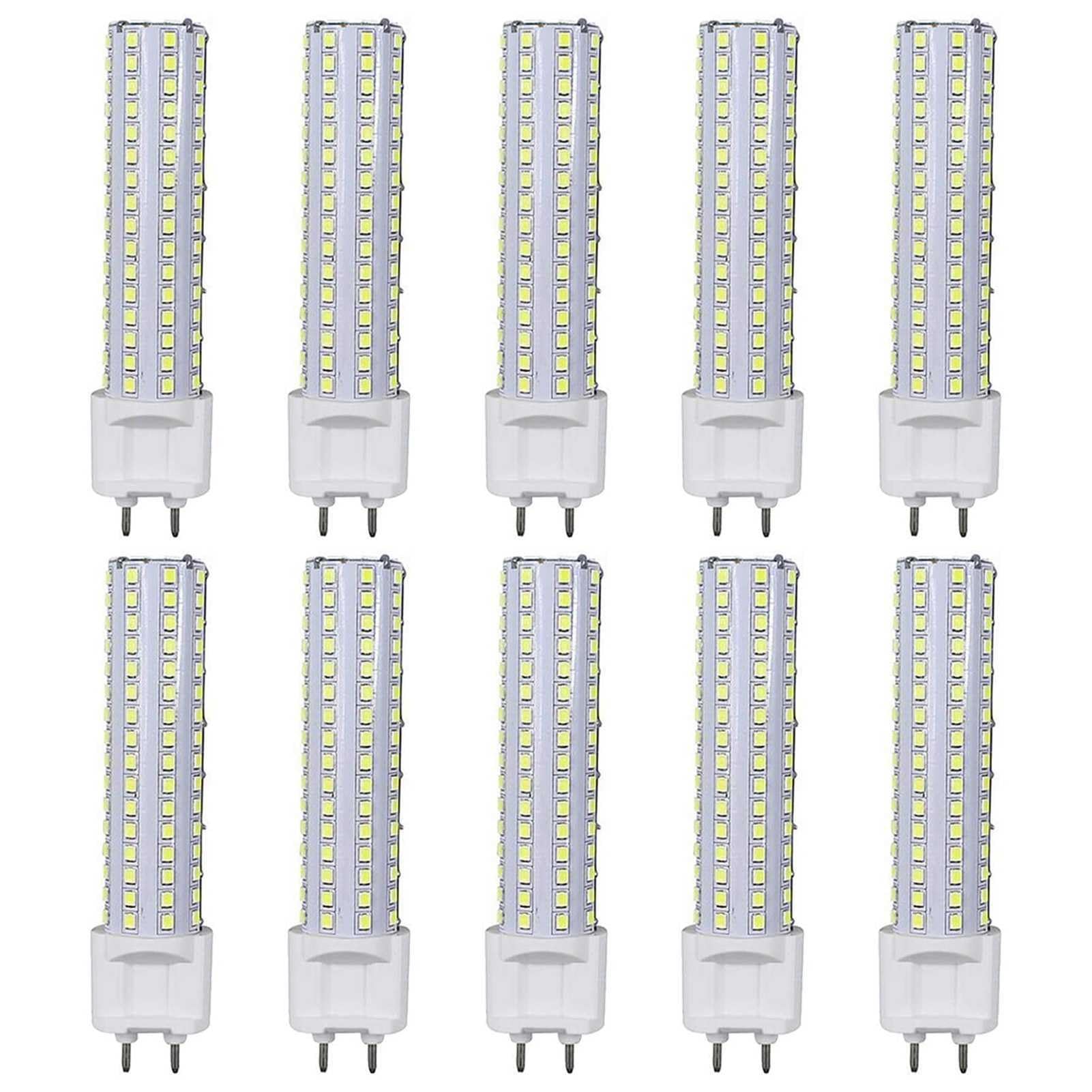 ESyem10 Pack, G12 15w Led Corn Light, G12 15w Bulbs, Ac85-265v, 144 LEDs 2835smd, for Bedroom (Color : Cool White)
