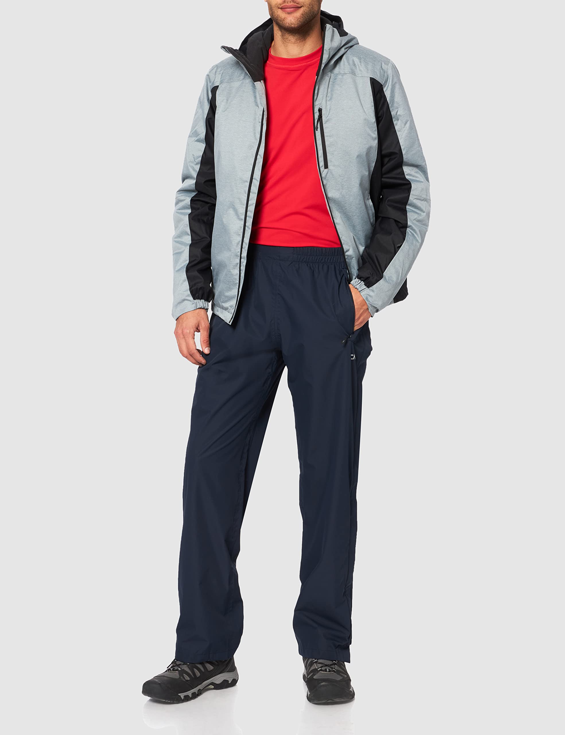 CMP Pantalon de Pluie pour Homme avec Fermetures Éclair Latérales sur Toute la Longueur - Trousers - Regular - Homme
