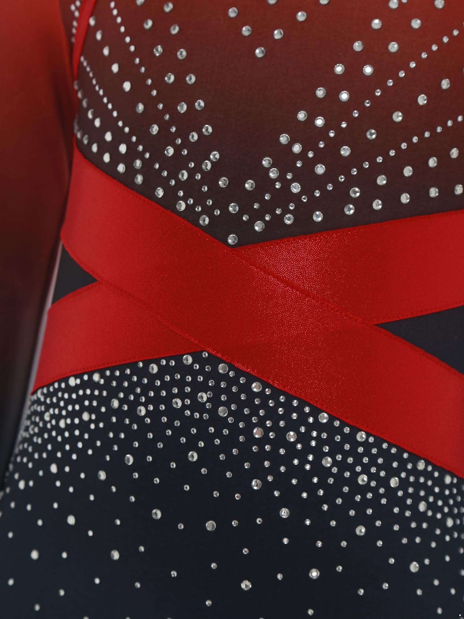 dPois Maillot De Gimnasia De Manga Larga para Niña Leotardo con Pantalones Cortos Y Leggings Mono De Patinaje Artístico Competición