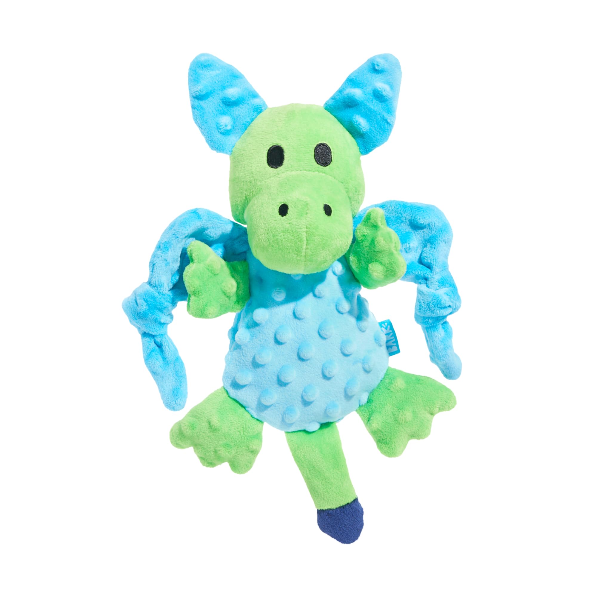 BARK Dog Toy Humber The Dragon, Plush Squeaker, Blue and Green โ image 1