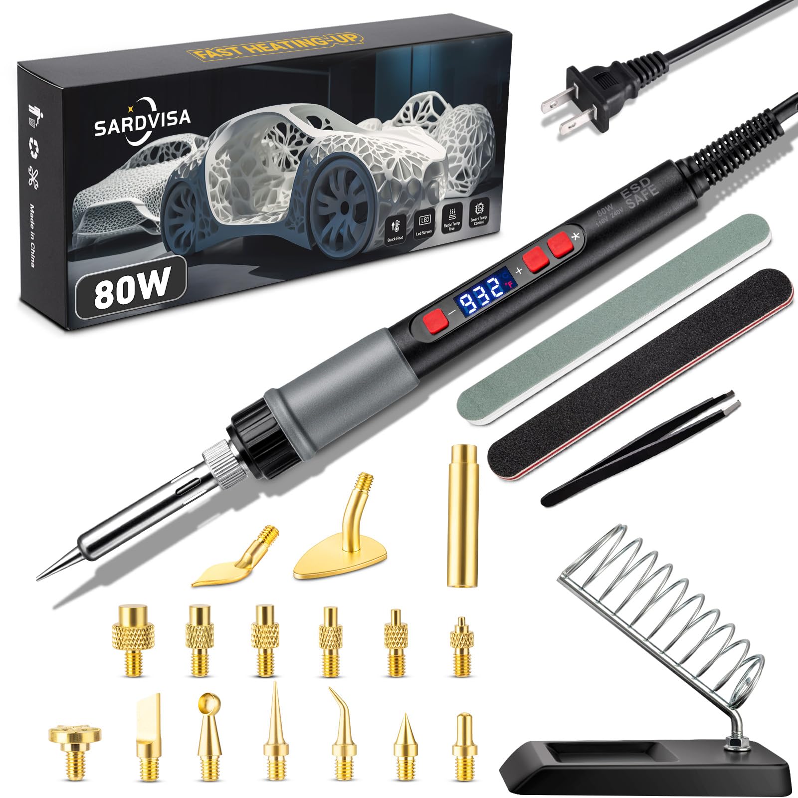 SARDVISA 21-in-1 Smoothing Tool Kit