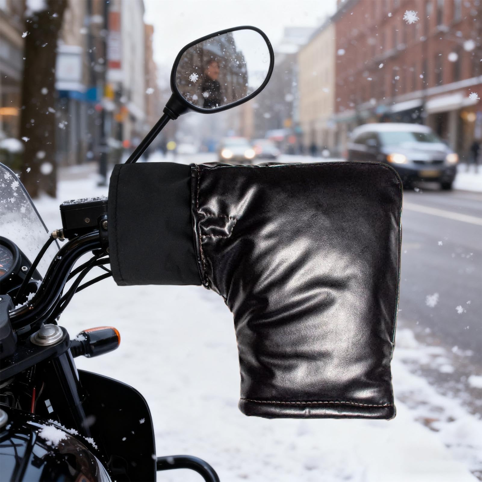 Paracolpi Per Manubrio Da Moto Da Neve Guanti Riscaldanti 12V | Guanti Per Manubrio Da Moto Da Neve Impermeabili E Riscaldati Per Inverno Motocicletta Manopole Guanti Ciclismo ATV Bici