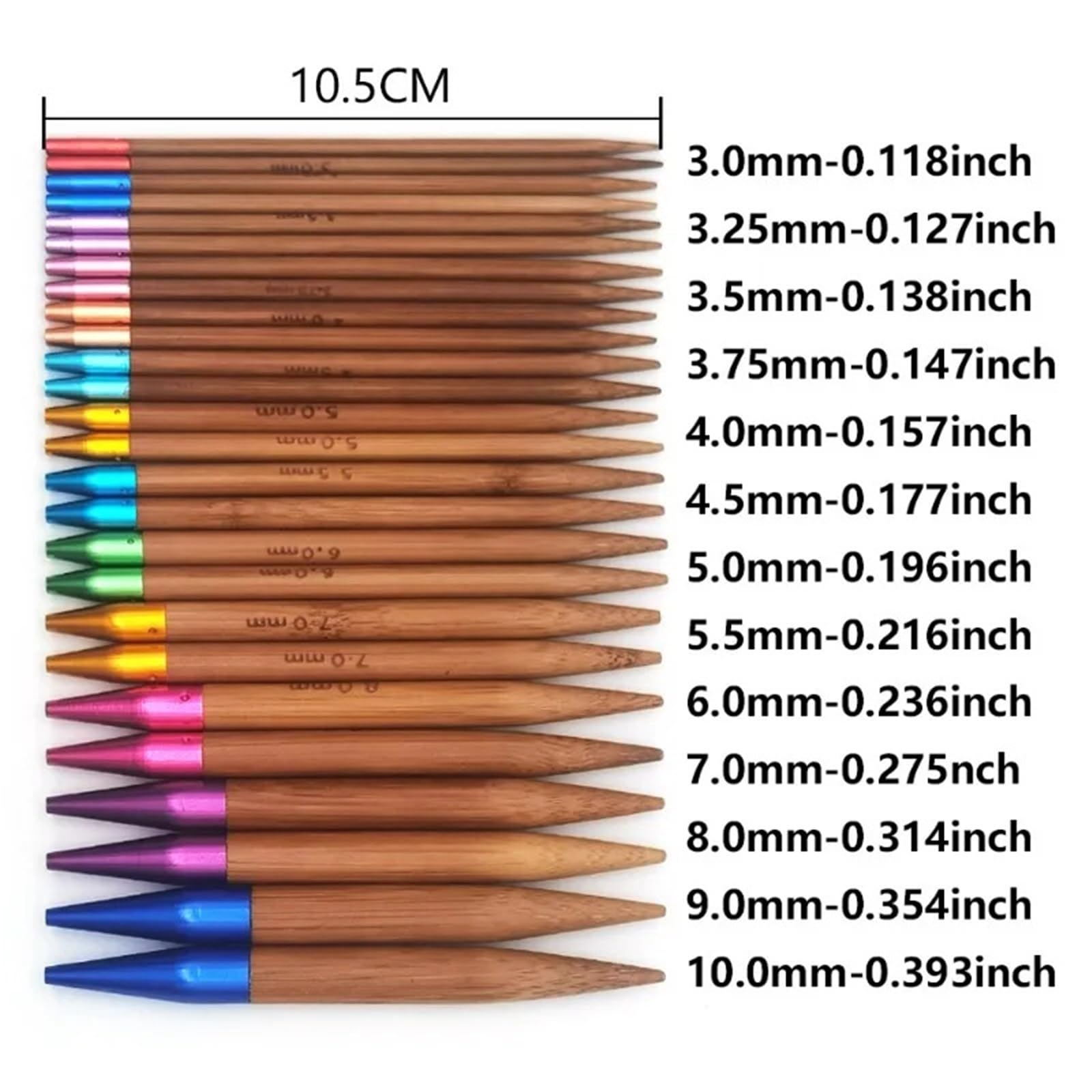 Aguja Circular de bambú carbonizado extraíble, Aguja for suéter, Utensilios de Costura, Juego de Agujas de Tejer Circulares Intercambiables para Principiantes