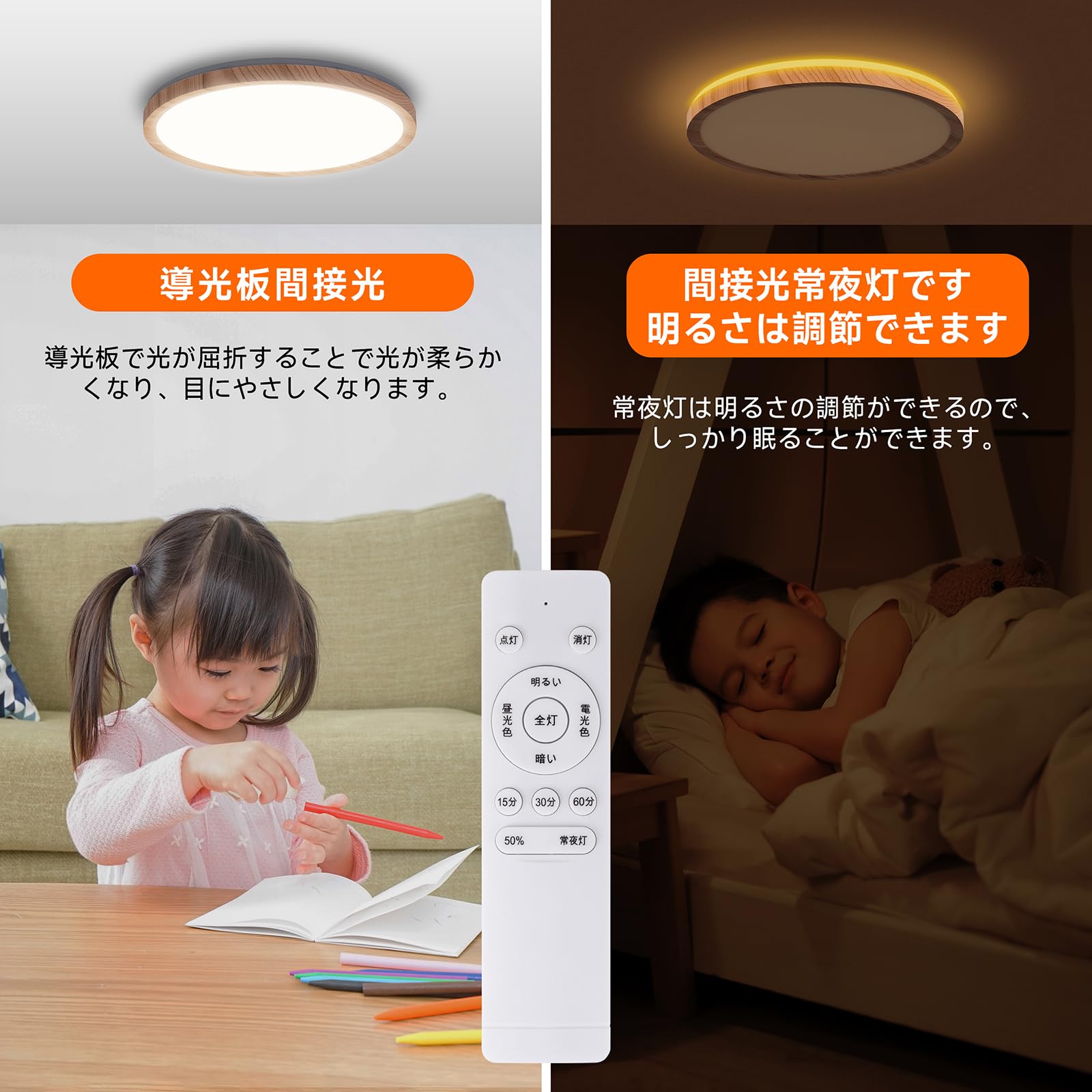 Amazon.co.jp : Pufier LEDシーリングライト 30W 6～8畳用 薄型調光調