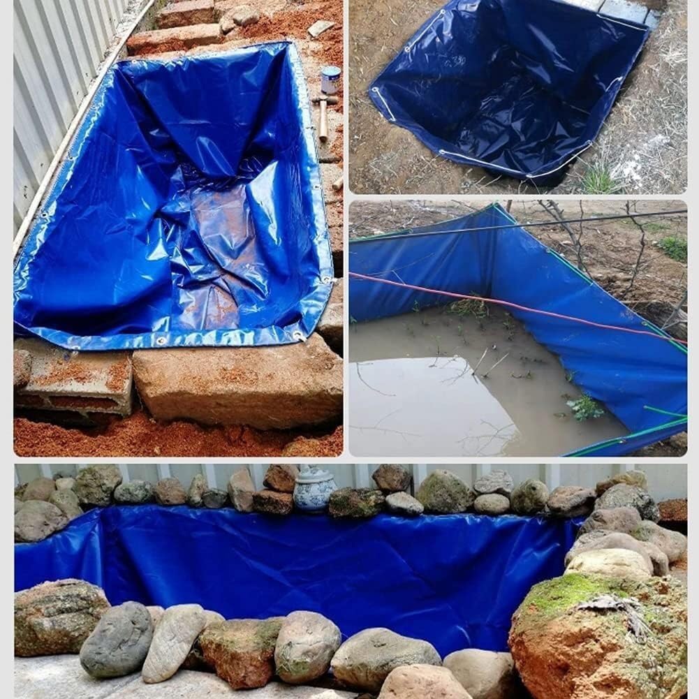 Frame-Free Fish Pond Liner with snap-fit Pond Cover for Easy Installation (1.5 x 1 x 1 metre)