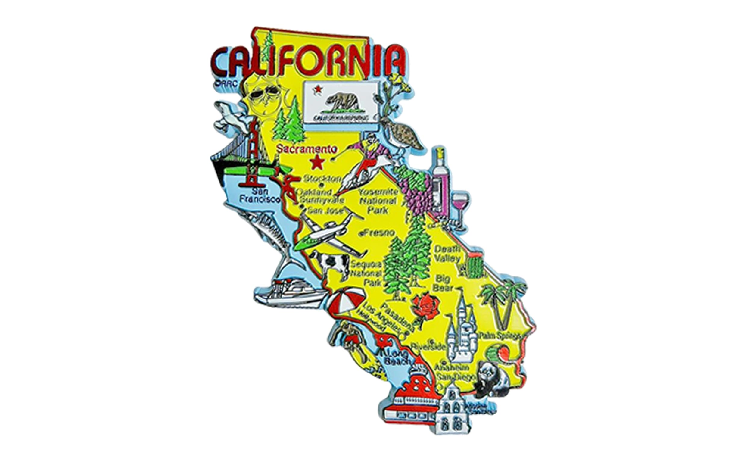 Set of 1 California Printed Fridge Magnet Set | Magnet for Fridge Decoration | Fridge Magnets Refrigerator Stylish Set Kitchen | Funny Fridge Magnets-image-23