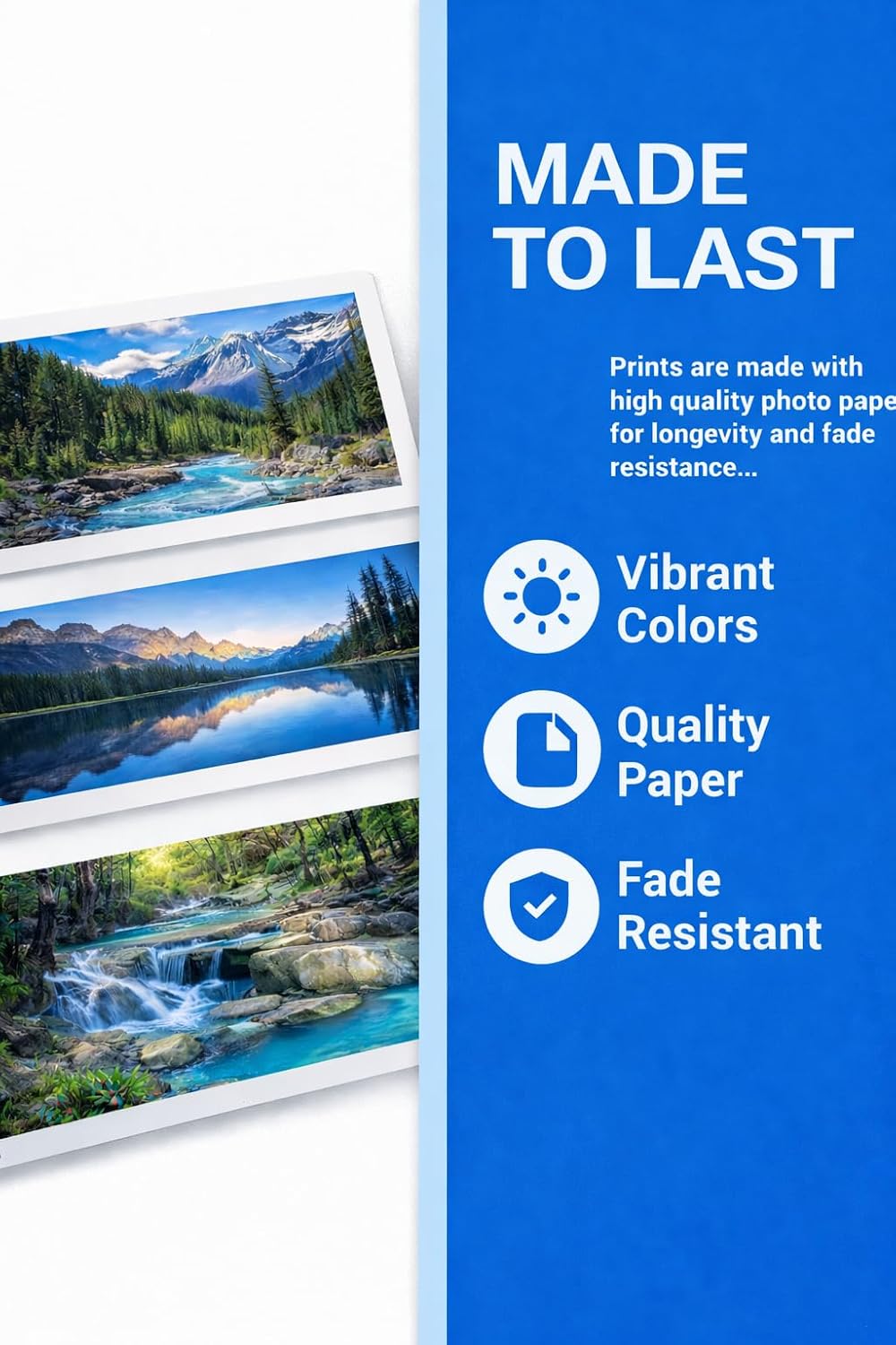Austriya Custom Panoramic Photo Print – Glossy Finish – 10 x 20 Inch – Wide Format Horizontal Wall Art (Upload Your Photo)