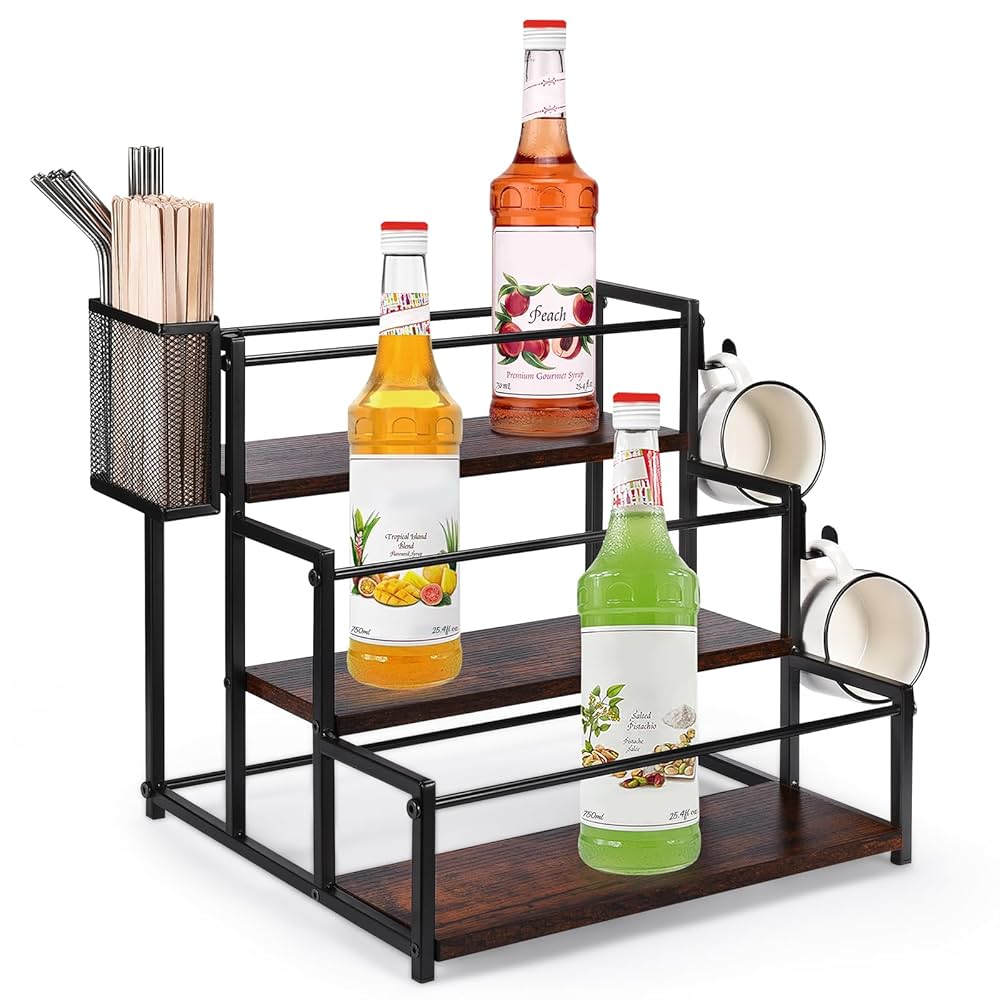 引き出し付きシェルフとコーヒーフィルタースタンドとメジャーカップホルダーの3点 引き出し付きシェルフとコーヒーフィルタースタンドとメジャー