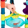 B. toys Building Ramp Toy Ball Coaster Set of 38 Marble Rolling Toys for Ages 3 and Up