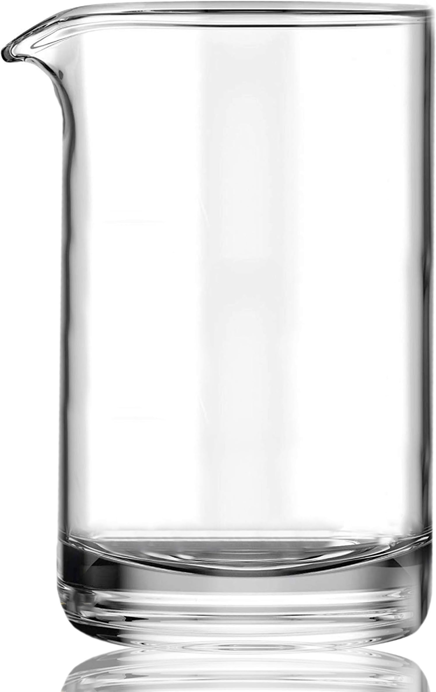 Cocktail Mixing Glass with Seamless and Handblown Construction - Old Fashioned Bar Mixer Glass - Plain Design