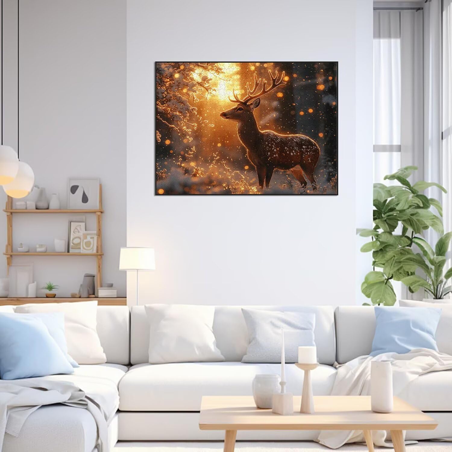 Puzzle 4000 Pezzi cervo Puzzle Classici per Gioco Familiare, n-430 | Impossibile Puzzles, Intrattenimento Creativo, Rilassamento Intelligence, Regalo per Amore e Amico, Home Decor, Sole calante
