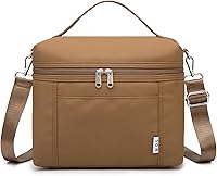 Vista 43 de NOL Natural Organic Lifestyle Bolsas de almuerzo aisladas para mujeres Bolsa refrigeradora Nailon ligero impermeable Lonchera para el trabajo