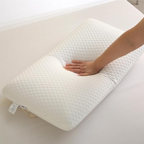 Miniatura 3 de Almohadas de espuma viscoelástica, almohada para dormir de lado y de espalda, almohada para aliviar el dolor de cuello, funda extraíble lavable,