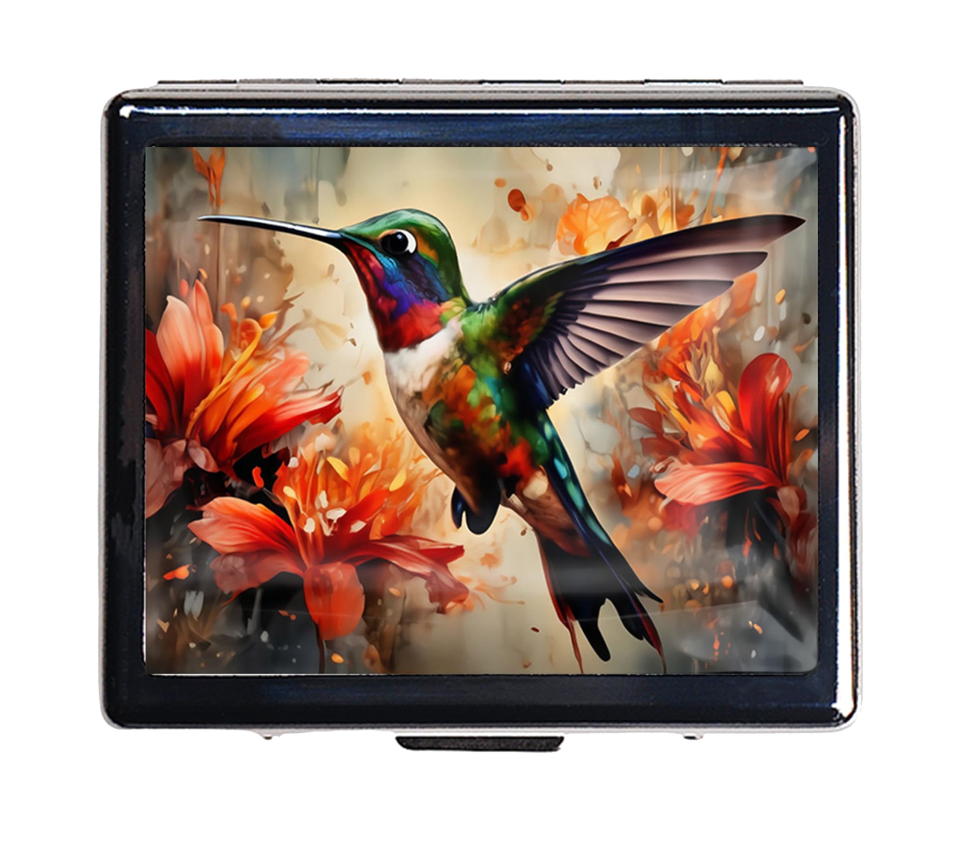 7 Days Chromed Shiny Silver Pill Organizer with Mirror Inside Has 8 Separate Compartments Rectangle,Versatile Storage for Medication - Ideal Travel