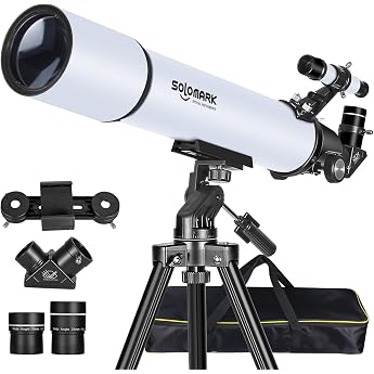 Telescopes for Adults Astronomy, 80 mm Aperture 900 mm Professional Refractor Telescope for Children Beginners, Compact and P