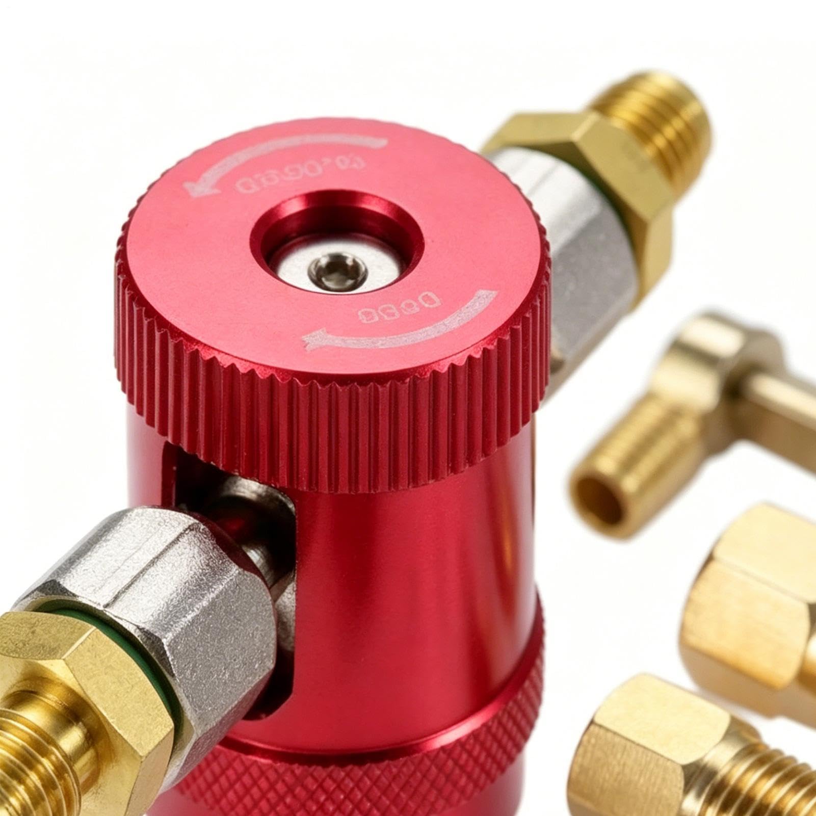 Genérico Kit Adaptador R1234YF Acoplador de Ajuste rápido R1234YF