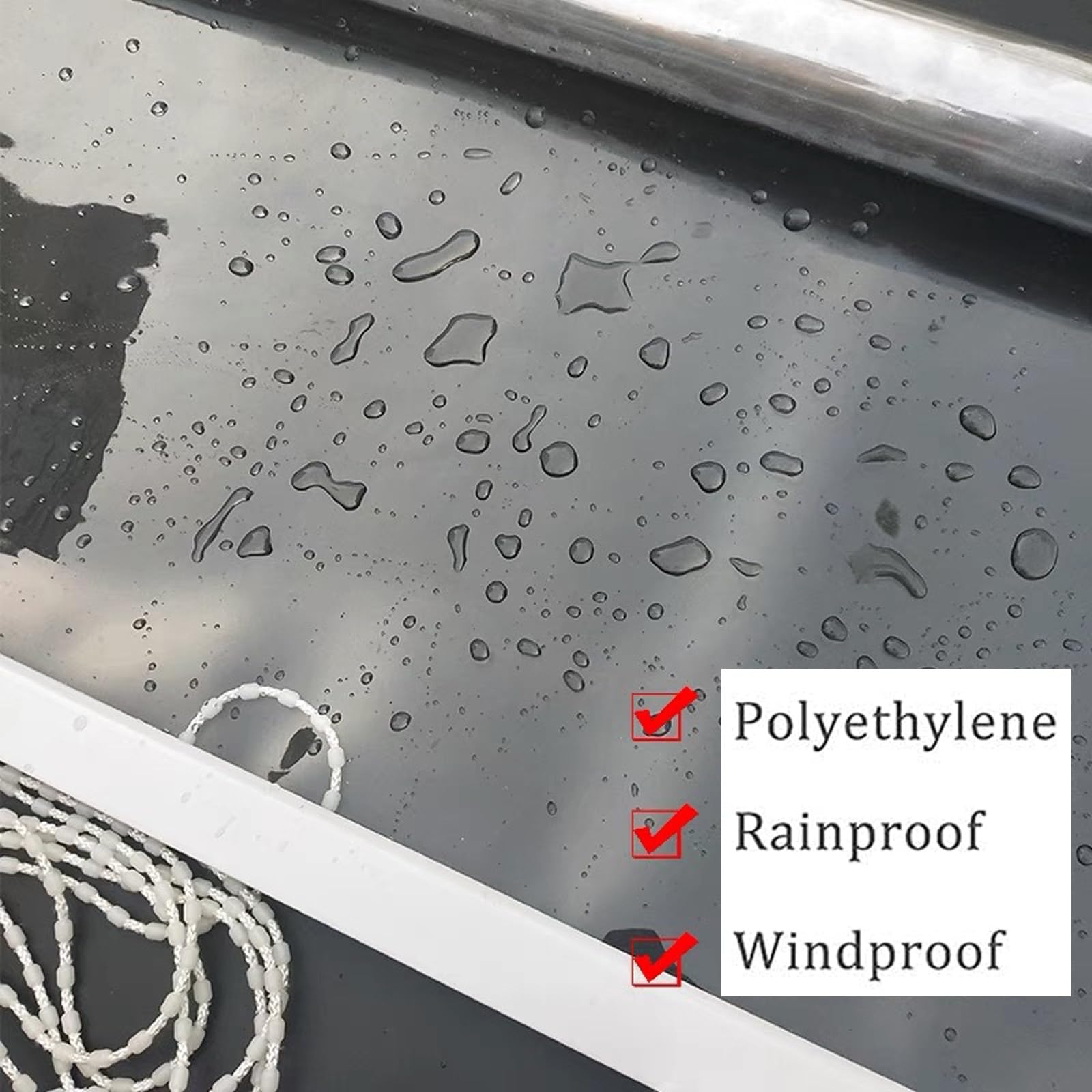 Tapparella Avvolgibile Impermeabile Trasparente in PVC,Tende Rullo,Antipioggia Isolamento Termico Antipolvere,per Esterni,Giardini,Balconi,Bagno,Larghezza x Altezza(W100*H100cm/W39.37*H39.37in)