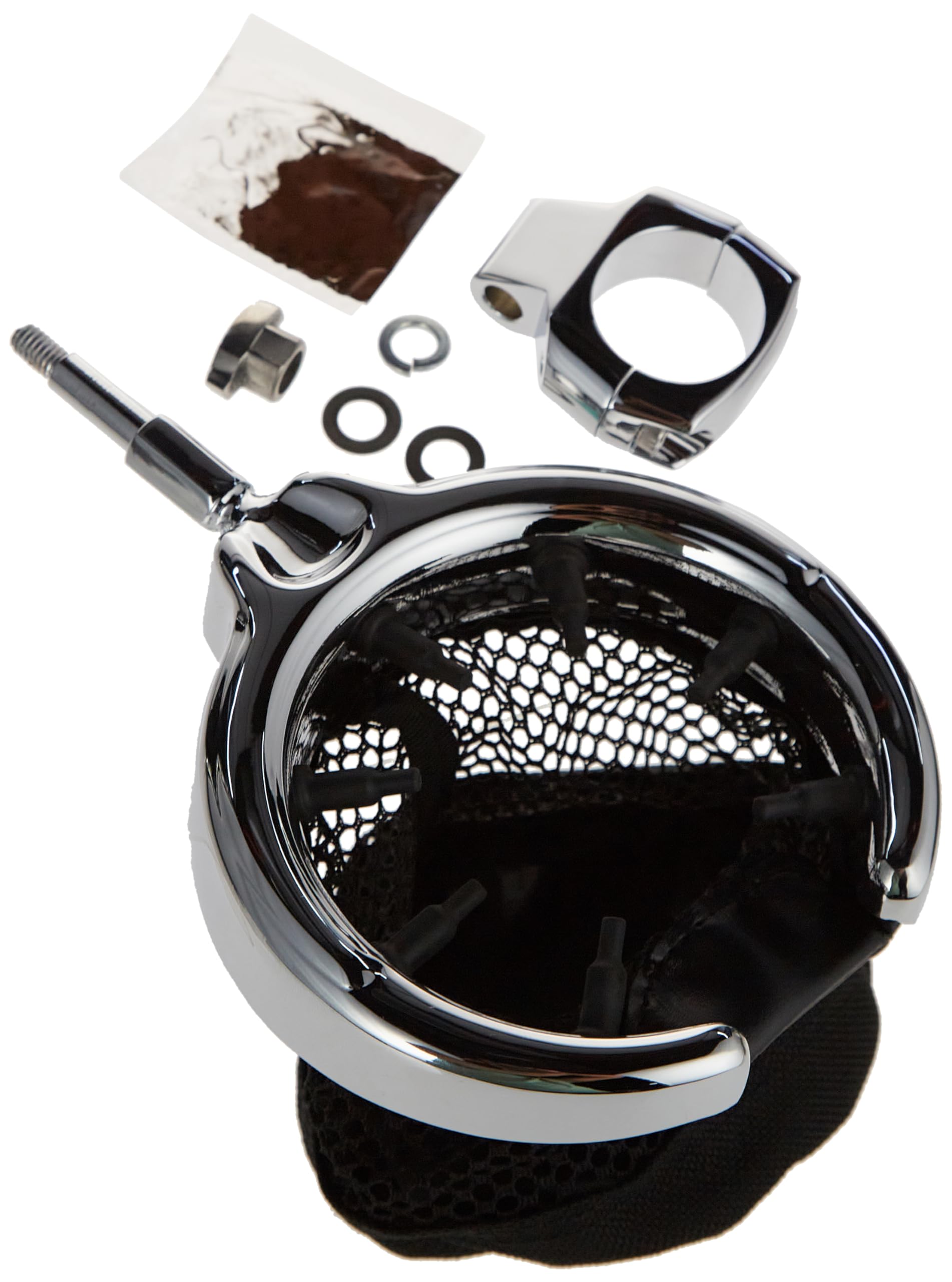 KURYAKYN UNIVERSAL DRINK HOLDER WITH BASKET PERCH MOUNT CHROME | 1462