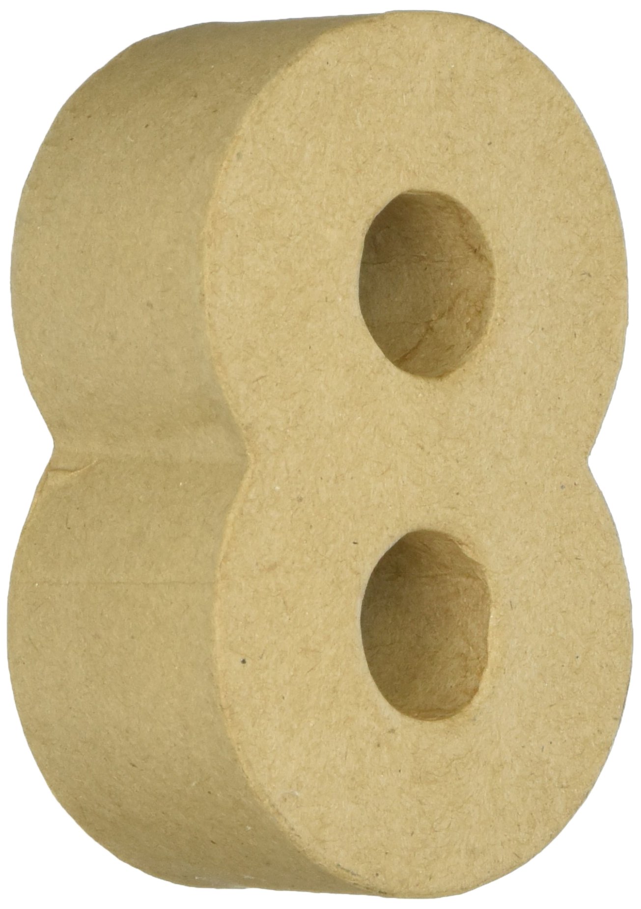 Craft Ped Paper CPLBV0469.8 Mache 4" Number 8 Kraft, 4