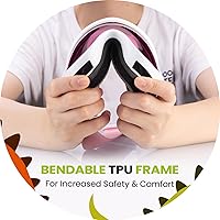 Vista 5 de OutdoorMaster Lentes de esquí para niños y niñas, con protección ultravioleta 100%, compatibles con casco, para nieve